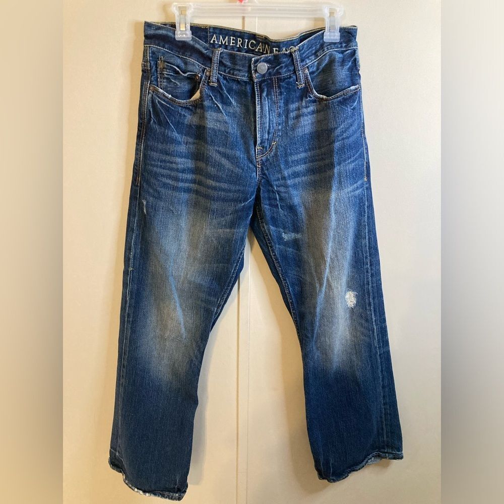 American Eagle Dark Wash Bootcut Jeans, Men's Size 32/30
